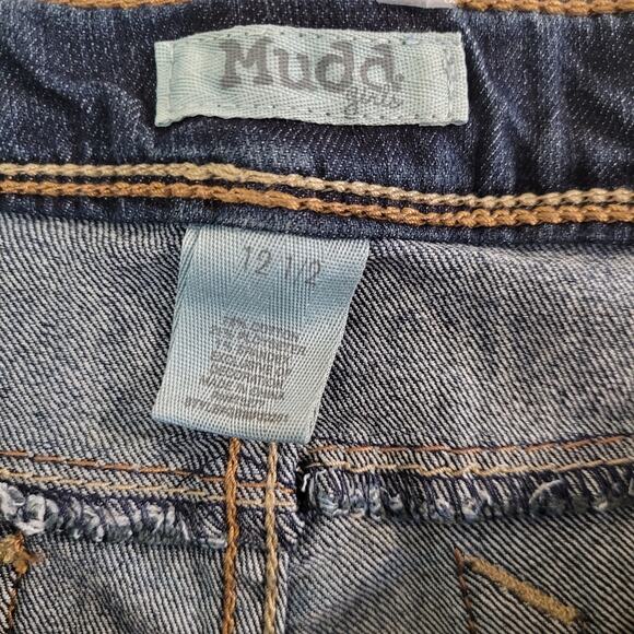 Mudd Girls Dark Wash Skinny Jeans Sz 12.5 Adjustable Waist Youth Zip Fly Denim - Picture 4 of 8